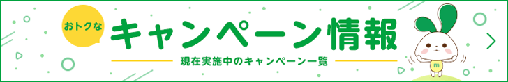 おトクなキャンペーン情報 現在実施中のキャンペーン一覧