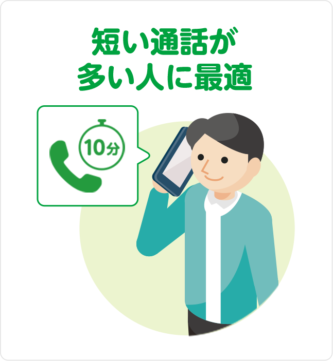 短い通話が多い人に最適
