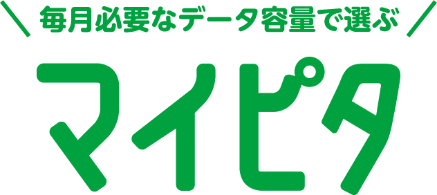 毎月必要なデータ容量で選ぶ マイピタ