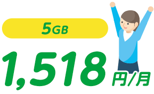5GB 1,518円/月